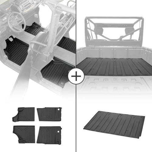 TPE Floor Mats & Bed Liner for 4-Seater Can-Am Defender MAX